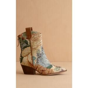 Oasis Society The Kaiya Floral Tapestry Western Bootie